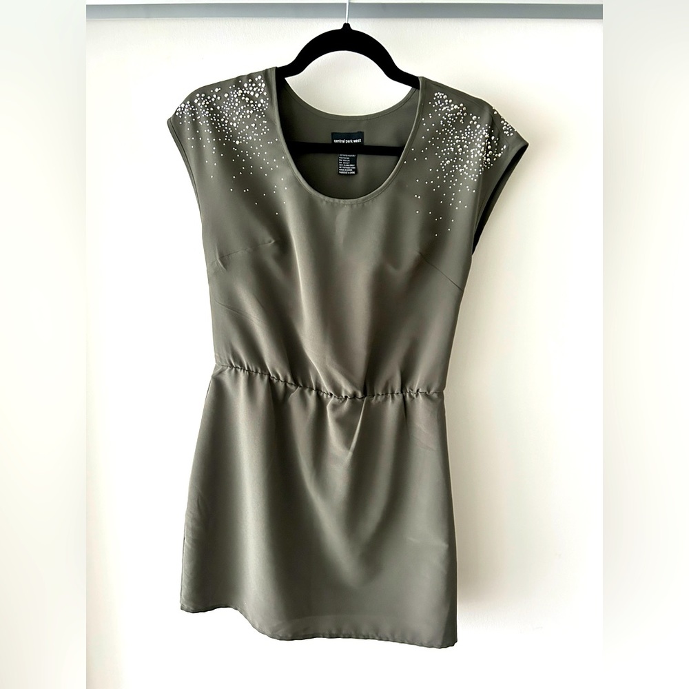 Aritzia Olive Green Mini Dress